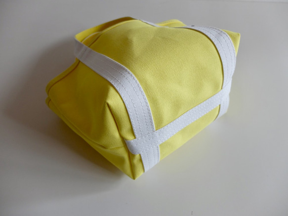 tote bag XS size レモン（ハリのある帆布） 3枚目の画像