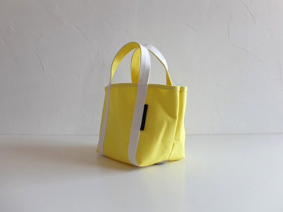 tote bag XS size レモン（ハリのある帆布） 2枚目の画像