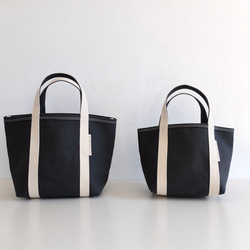 tote bag XS size チャコール（ハリのある帆布） 5枚目の画像