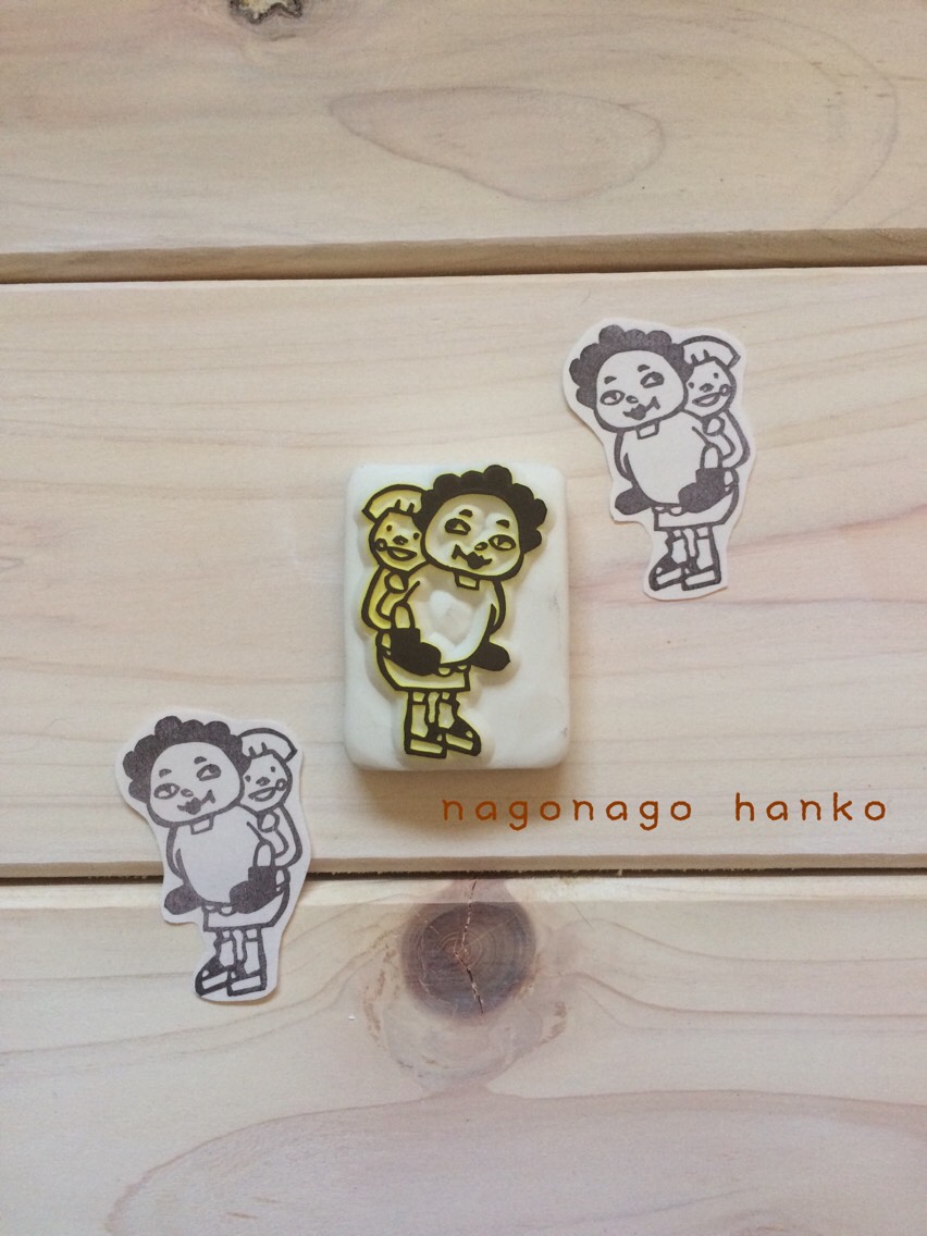 なな＊* 消しゴムはんこオーダー オカァチャン消しゴムはんこ はんこ・スタンプ なごなご 通販