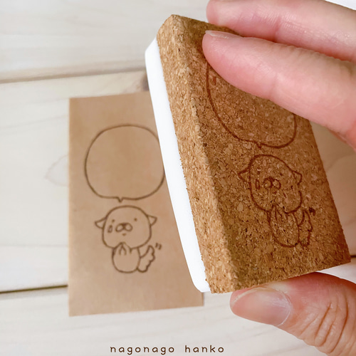 クリームソーダの消しゴムはんこ