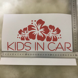 KIDS IN CARステッカー ハイビスカス 3枚目の画像