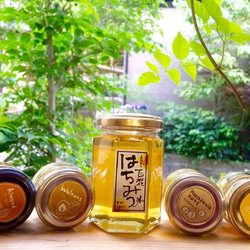 非加熱はちみつ１本とミニはちみつ漬け（ナッツ＆フルーツ）４本セット　4300円税別 2枚目の画像