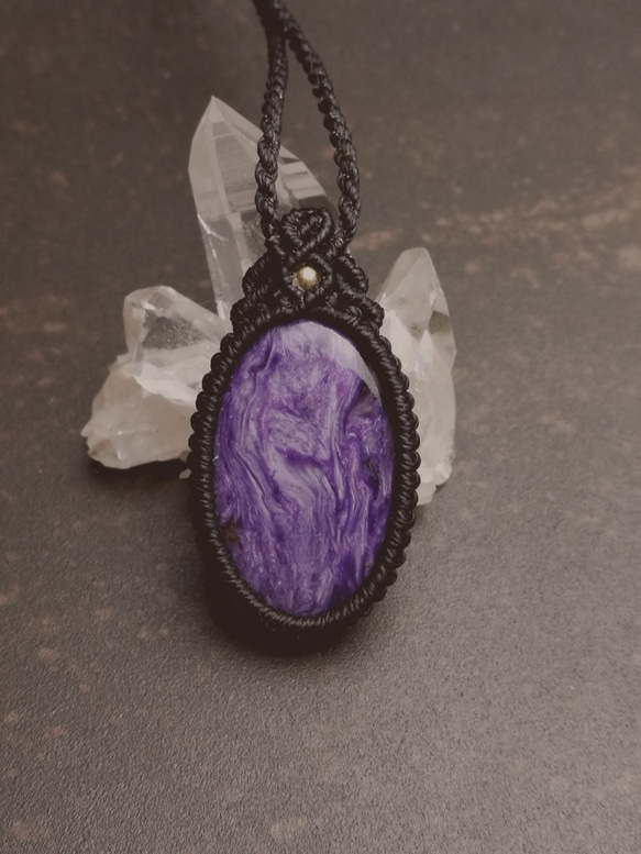 チャロアイト マクラメ ペンダント ネックレス・ペンダント Earth