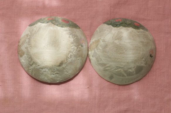 ※M様専用画面　粉引き赤ずきんちゃんのミニボウル2個とカラフルお花のお茶碗2個 3枚目の画像