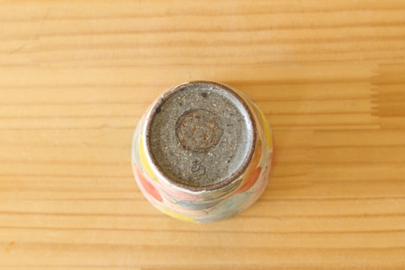 粉引きカラフルドロップのフリーカップ。 4枚目の画像