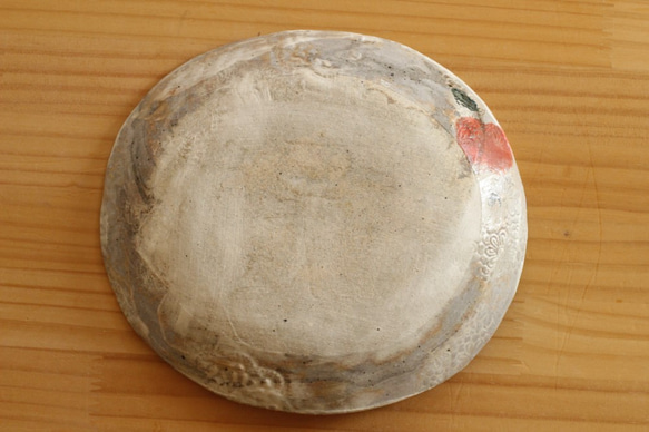 粉引きりんごのオーバル皿。 3枚目の画像