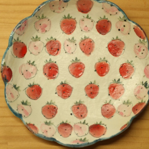 やまぐちあさこ いちご皿 【公式通販】