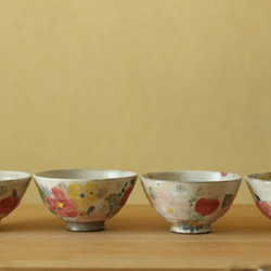 お花とりんごのお抹茶茶碗。 お椀・ボウル・鉢 やまぐちあさこ。 通販