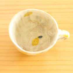 　粉引き手びねりレモンいっぱいのカップ。 4枚目の画像