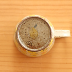 ※Creema限定受注制作　粉引き黄色とオレンジのレモンのカップ。 6枚目の画像