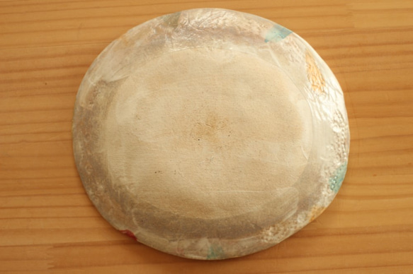 ※Creema限定　粉引きカラフルドロップのオーバル皿。 4枚目の画像