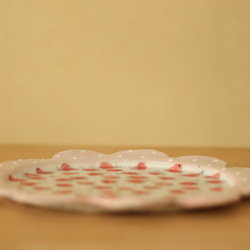 ※Creema限量粉碎粉紅點褶草莓填充邊緣菜。 第4張的照片