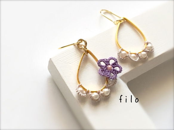 【再販】Spring Flower ピアス/イヤリング 1枚目の画像