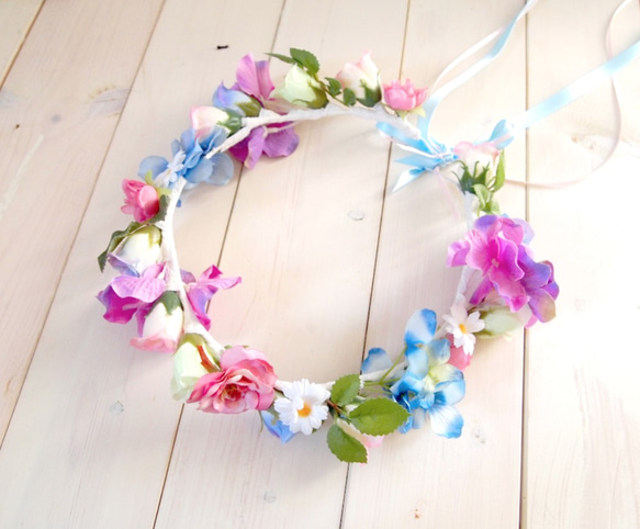 花冠 Flowercrown (green,blue,purple) 1枚目の画像