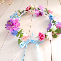 花冠 Flowercrown (green,blue,purple) 3枚目の画像