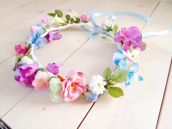 花冠 Flowercrown (green,blue,purple) 5枚目の画像