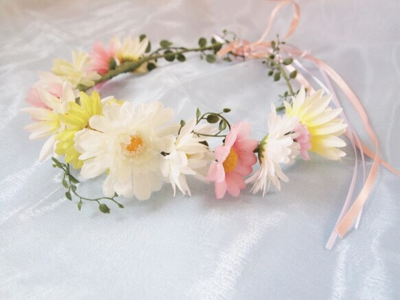 花冠 Flowercrown (yellow,pink,white) 3枚目の画像