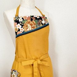 和モダンエプロン 金蜜陀✳︎和風 着物風 和柄 ギフト その他