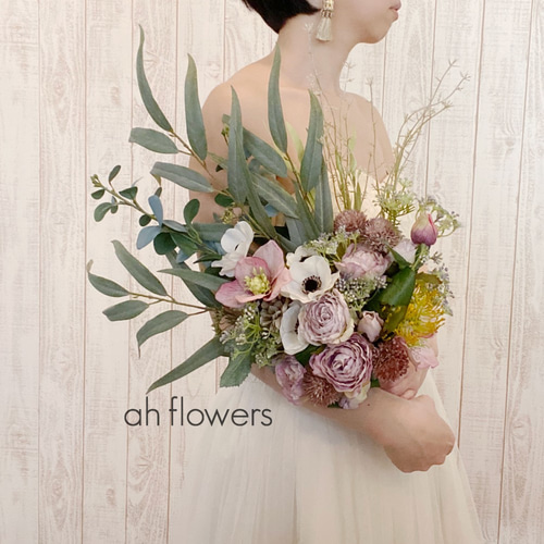 ワイルドクラッチブーケ ウエディングや海外挙式ビーチフォト前撮りに  