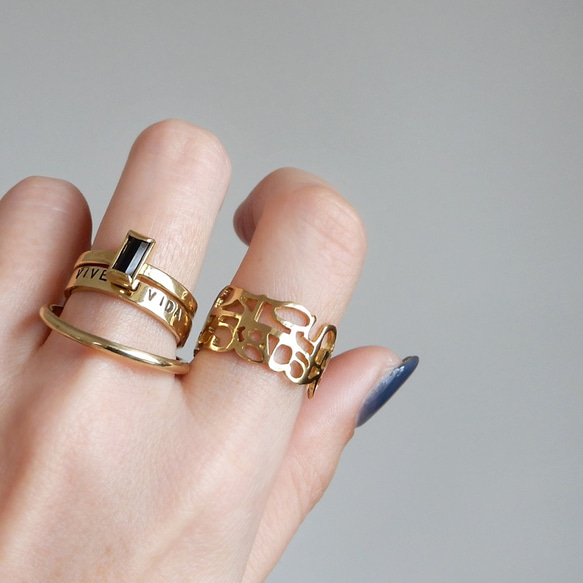 20AW xs メゾン マルジェラ リバースロゴ スリム リング 指輪 メンズ