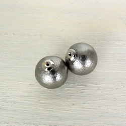 [再次上架]弗洛爾棉珍珠2WAY耳環/銀 第6張的照片