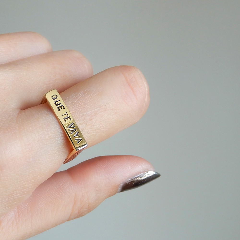 【再販】スクエアリング / brass　R006