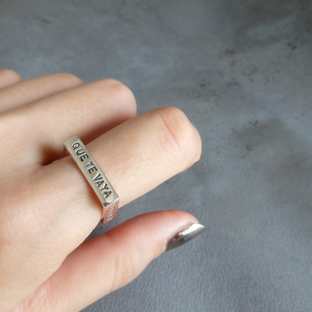 【再販】スクエアリング / silver　R006