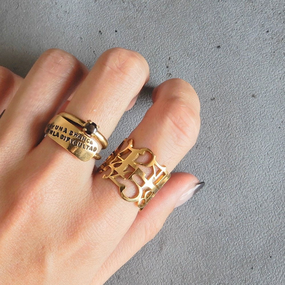 【再販・サイズ調整可】ナンバーリング / brass　R007