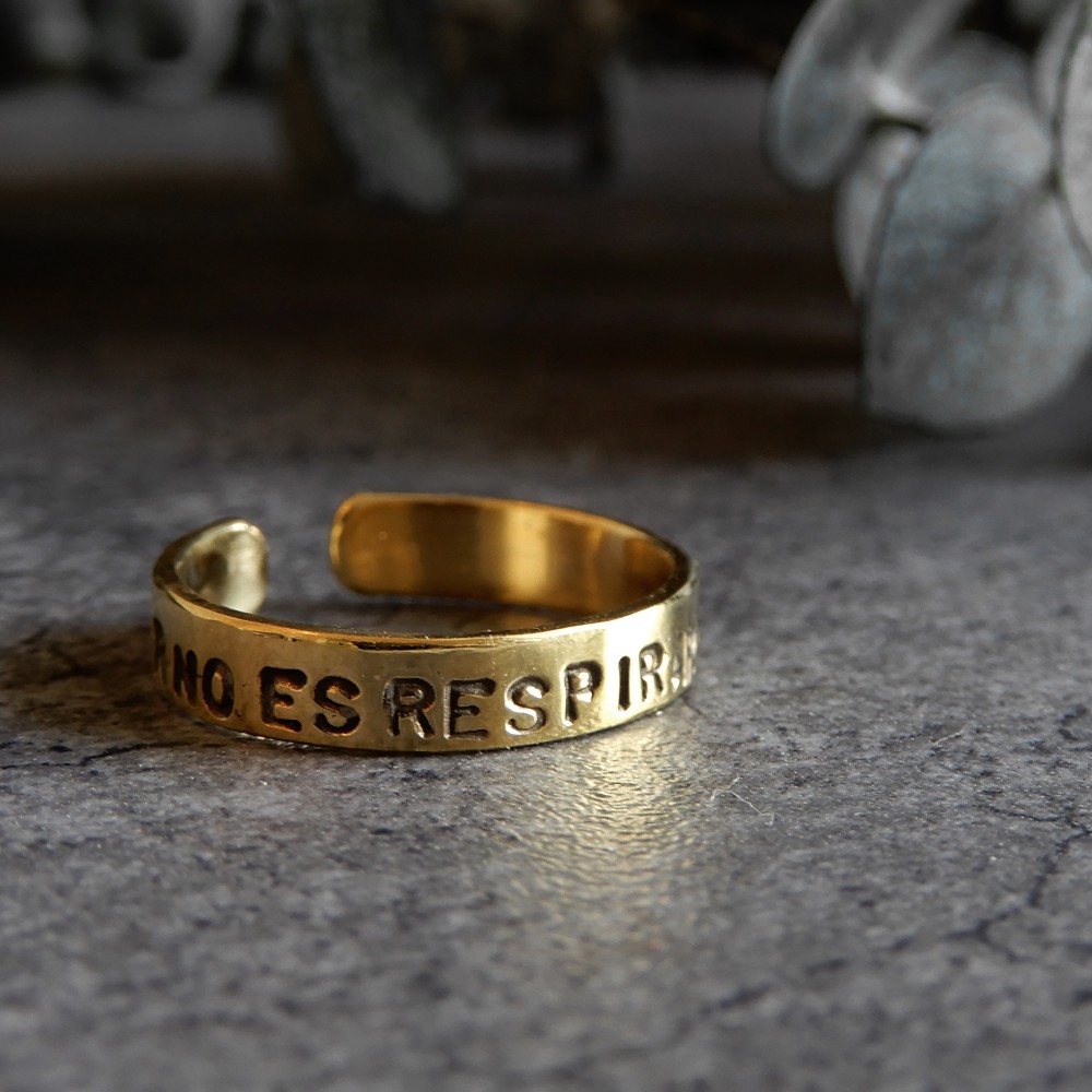 【再販・2WAY】スワッグイヤカフ メッセージ / brass　C073