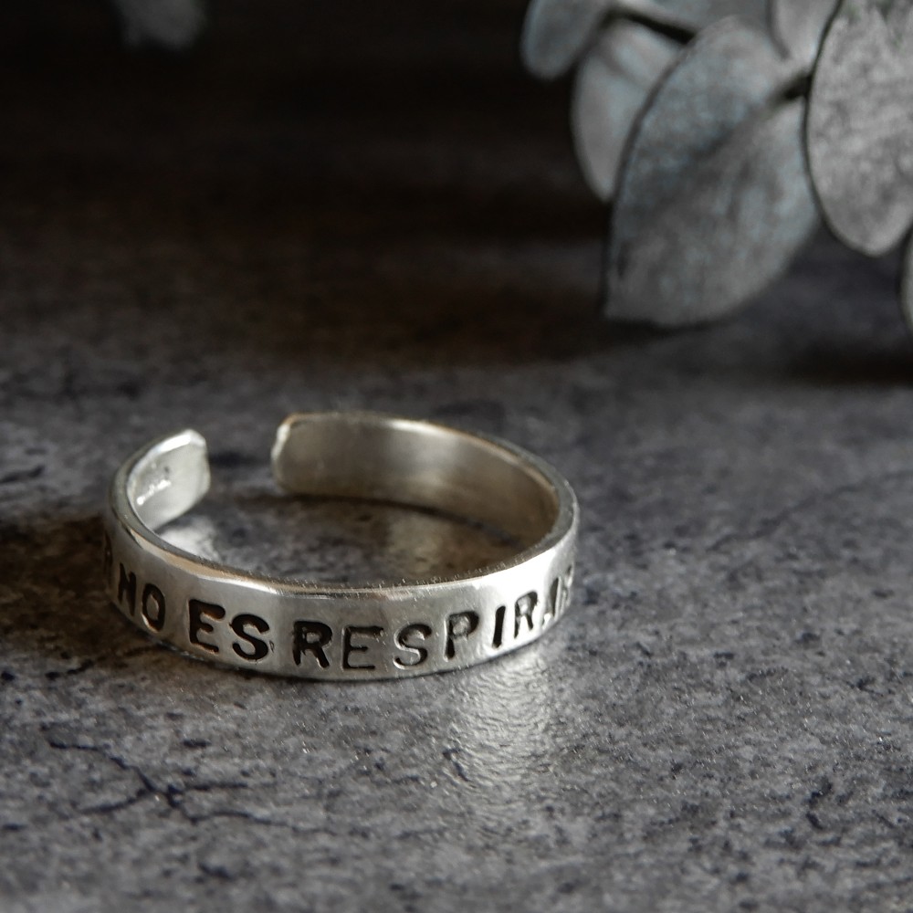 【再販・2WAY】スワッグイヤカフ メッセージ / silver　C073