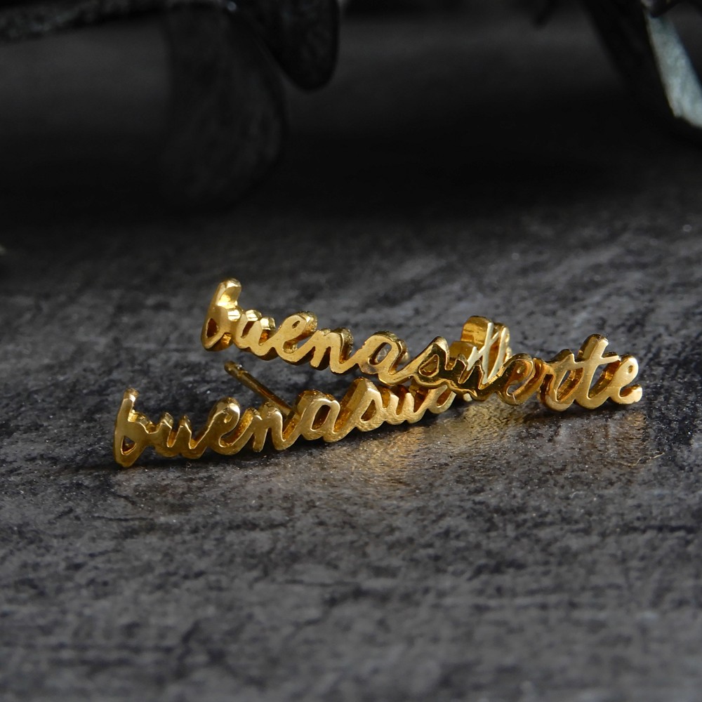 【再販】グッドラックピアス2  / brass　059