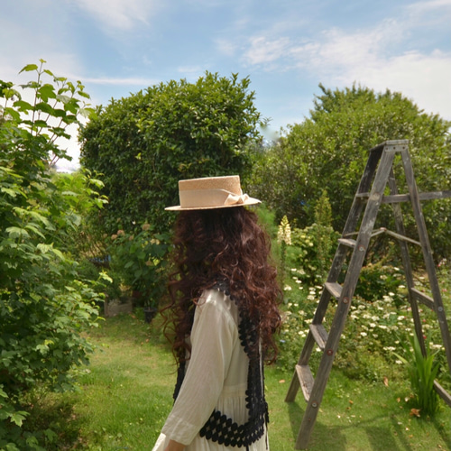 絹麻リボン ハット カワムラ帽子店 通販 7558044｜Creema(クリーマ)