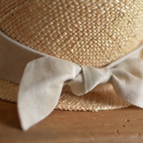 絹麻リボン ハット カワムラ帽子店 通販 7558044｜Creema(クリーマ)