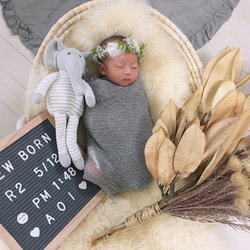 特価！新生児用☆ニューボーンフォト、100日用花冠♪オーダーでお色