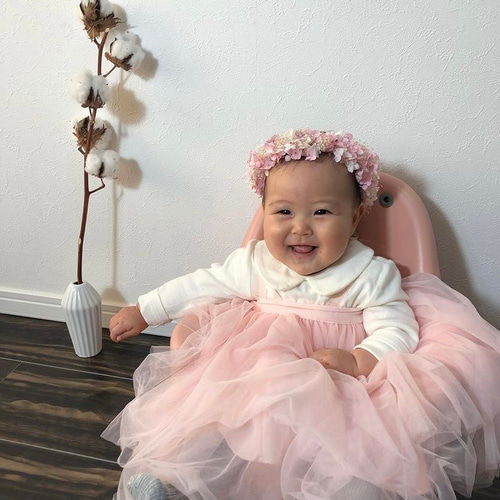 特価！新生児用☆ニューボーンフォト、100日用花冠♪オーダーでお色