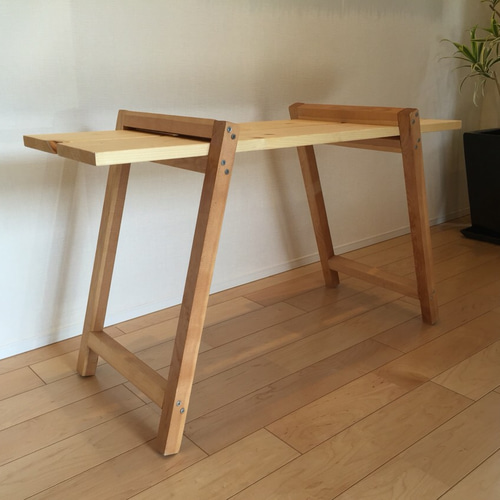 折りたたみ2段ラック アンティーク風 ダメージ エイジング キャンプ