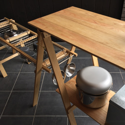 カウンターテーブル wire basket double (hinoki Mウォルナット