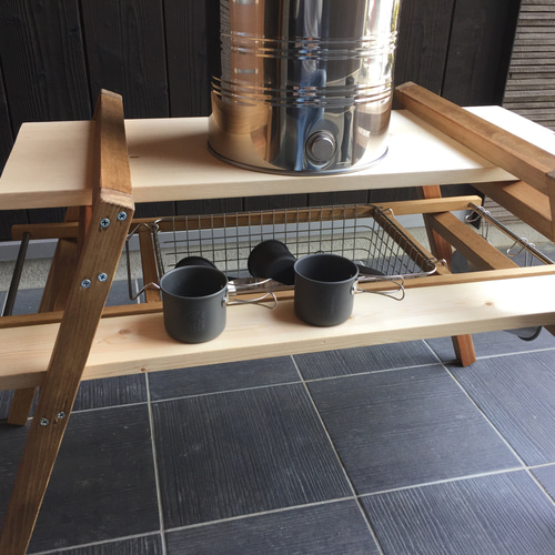 ウォータージャグ スタンド wire basket キャンプ＊アウトドア