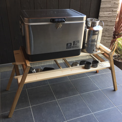 マルチスタンド キャンプ＊アウトドア 棚・シェルフ・ラック KEIZO