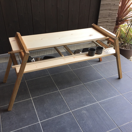 マルチスタンド キャンプ＊アウトドア 棚・シェルフ・ラック KEIZO