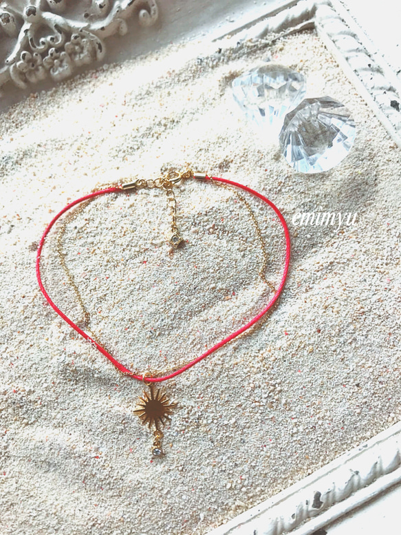 数量限定販売！！Sunshine Red Anklet 4枚目の画像