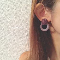 Velours Autumn Round Earring 1枚目の画像