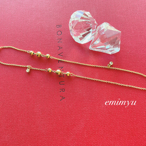 Simple Design Gold Bracelet ブレスレット emimyu 通販