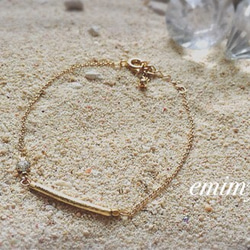 Pipe&Zirconia Bracelet 3枚目の画像