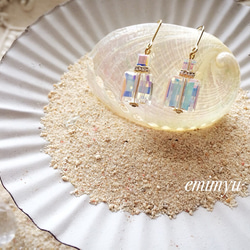 Aurora Crystal Bottle Pierce/Earring 2枚目の画像