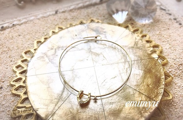 Horse Shoe Crystal Bangle 1枚目の画像