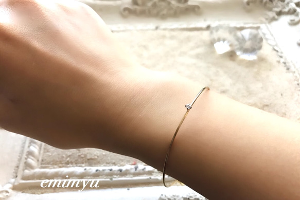 Horse Shoe Crystal Bangle 3枚目の画像