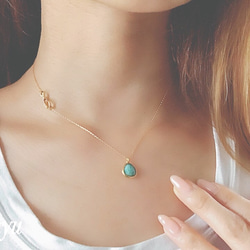 Turquoise Infinity Necklace 3枚目の画像