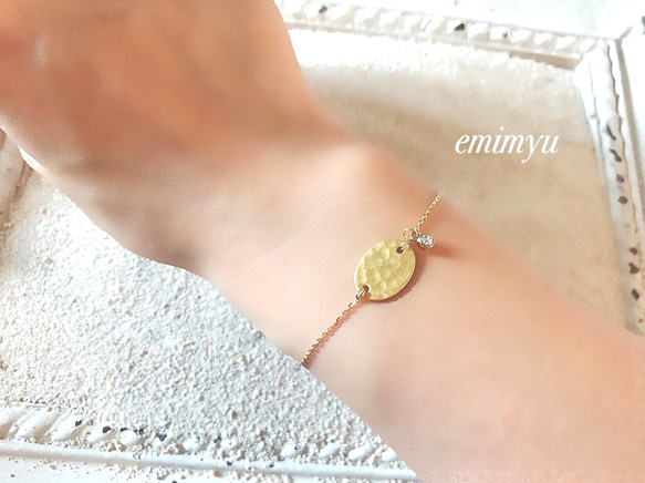 Gold Plate Simple Bracelet 1枚目の画像